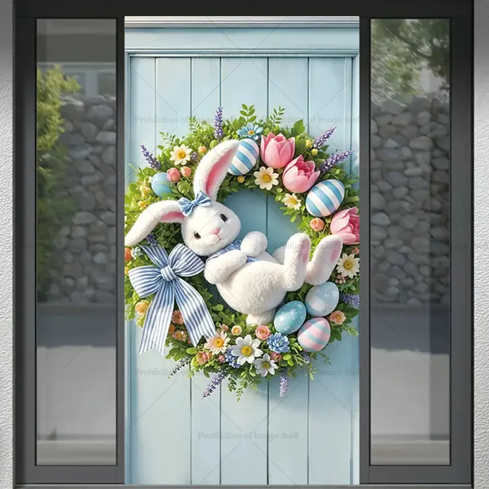 Spring Happy Easter Door Wreath