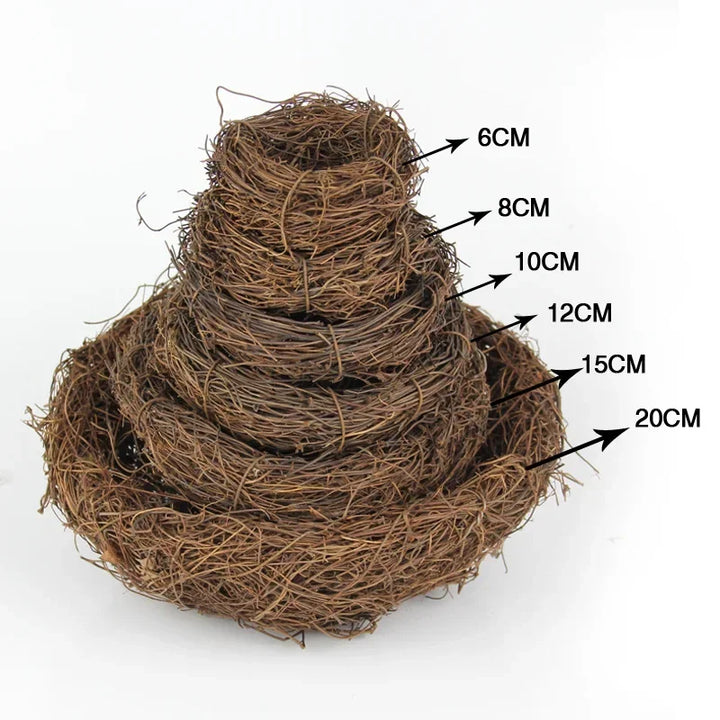 Easter Round Rattan Bird Nest