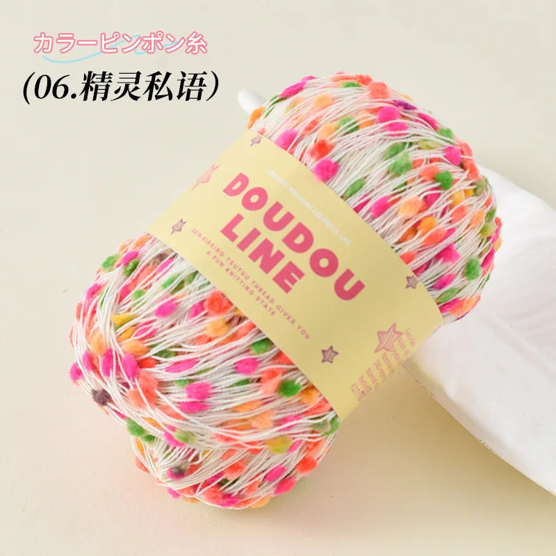 50g Handmade Woven Mixed Knitting Yarn