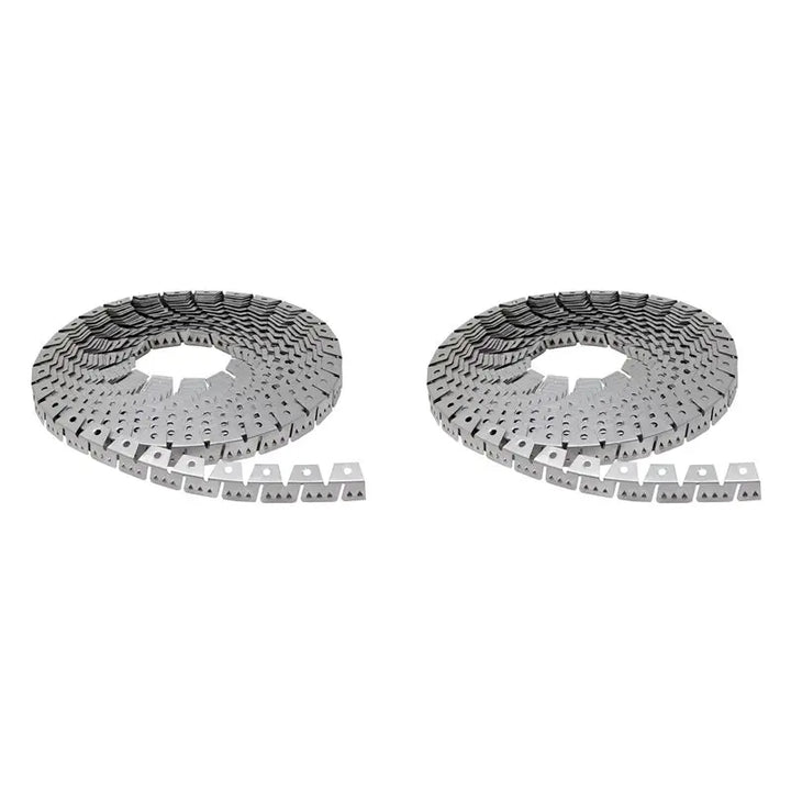 2pc Tack Strip Three Tooth Upholstery Curve Ease Grips