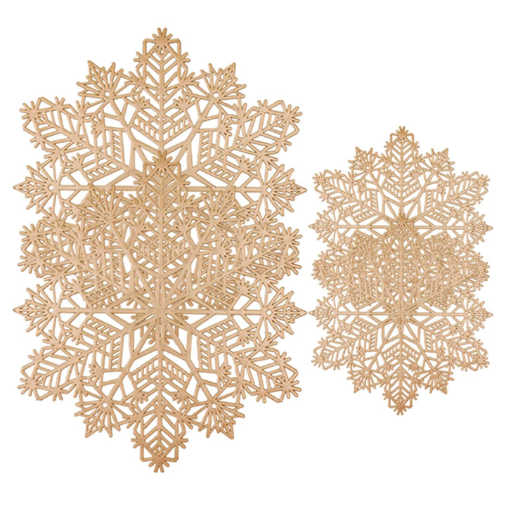 Coaster Set of 4 Christmas Snowflake Placemats