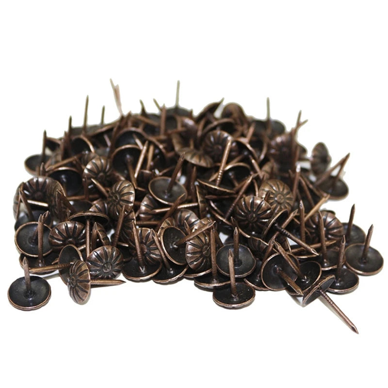 100pc Metal Antique Upholstery Nails