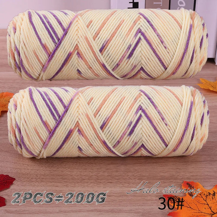 2 PC / Multicolor Acrylic Sweater Yarn