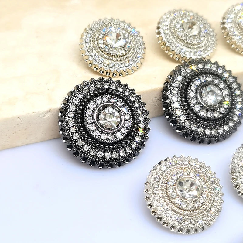 6 PC / Baso Rhinestones Buttons