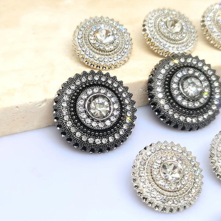 6 PC / Baso Rhinestones Buttons