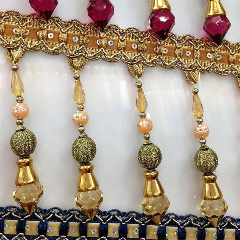 Fregrich Beaded Tassel Fringe Trim