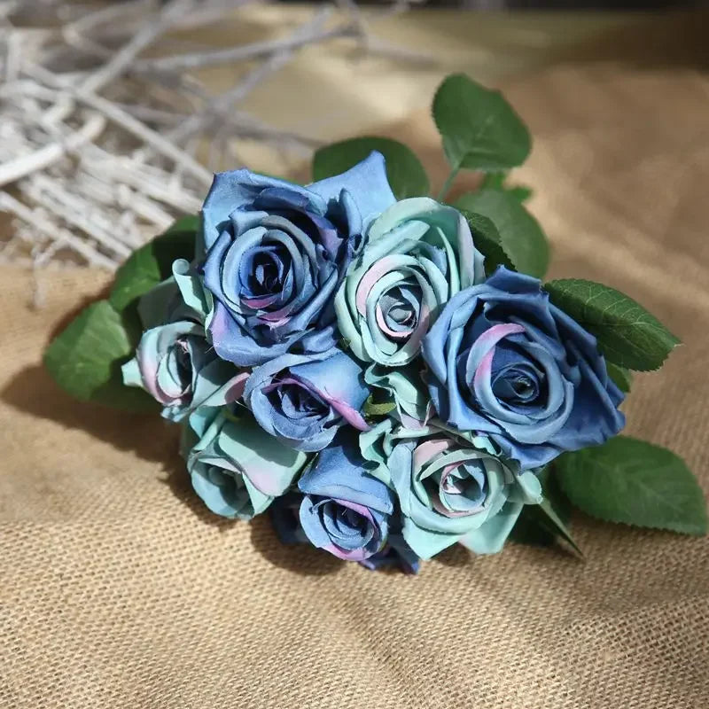Viorica 9 Head Artificial Rose Bouquet