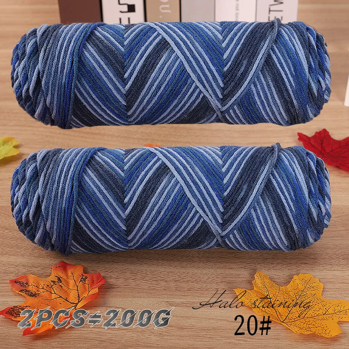 2 PC / Multicolor Acrylic Sweater Yarn