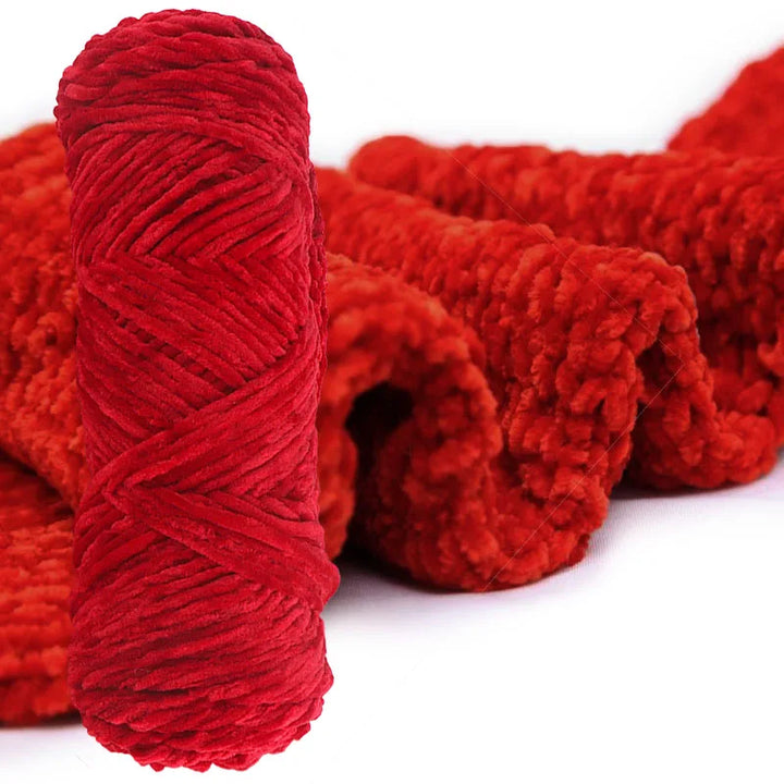 5PC/ Chenille Crochet Yarn