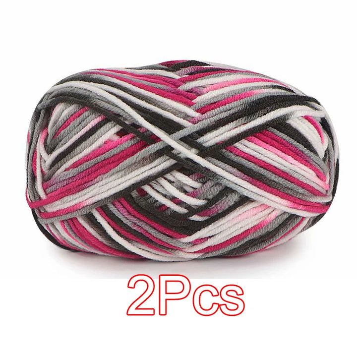 2PC / Tie-dye Crochet Yarn