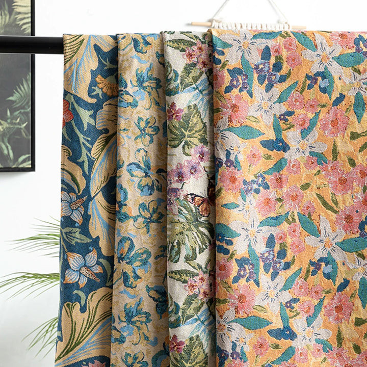 Medley Pastoral Style Floral Chenille Fabric