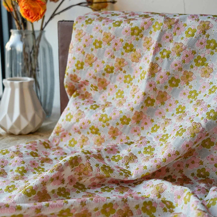 Ansari Small Flower Yarn Dyed Jacquard Fabric