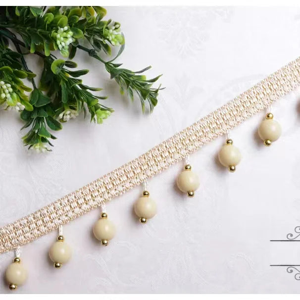 7 Colors / DAMIEN Beaded Ball Tassel Fringe Trim