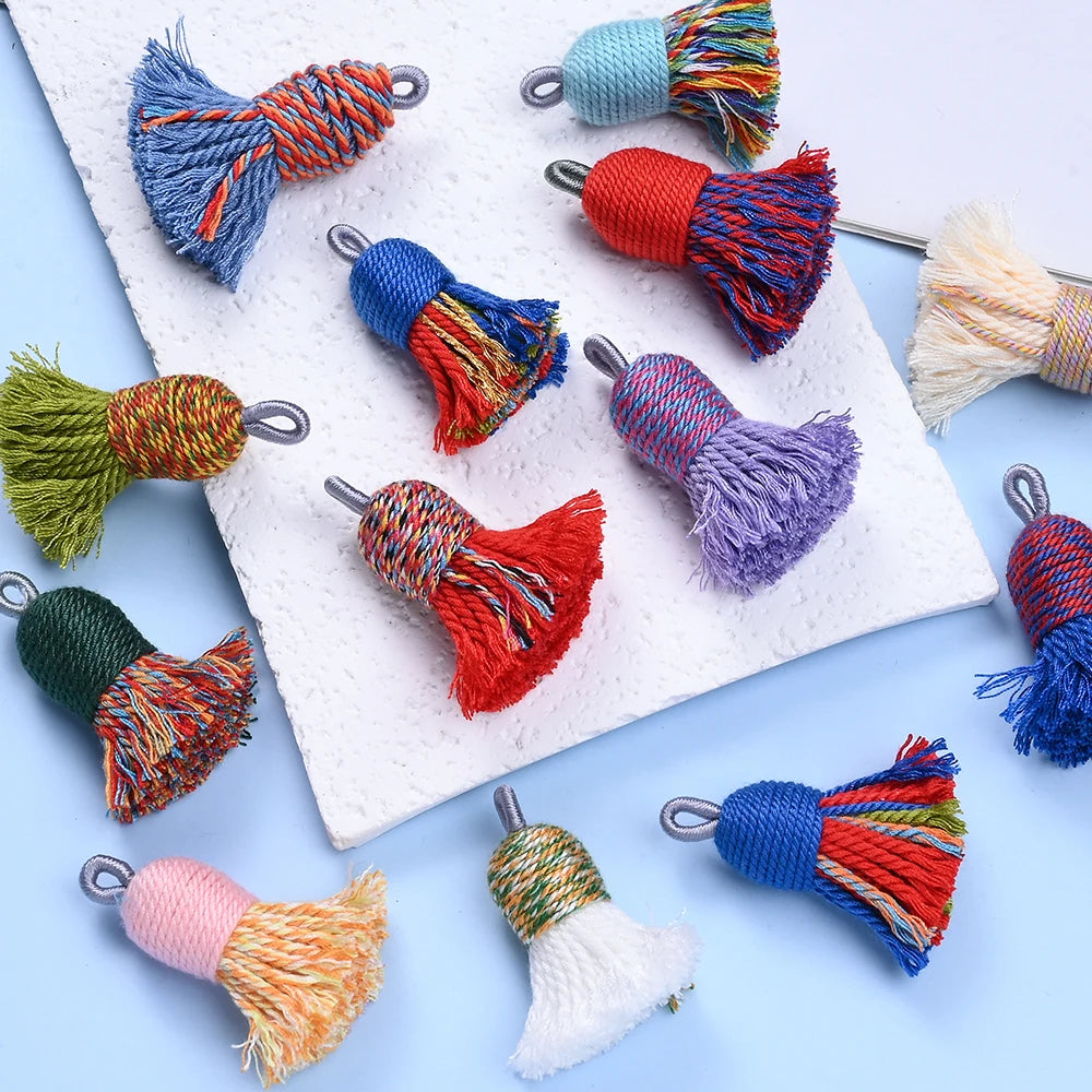 2 PC Nivelle Multicolor Tassel