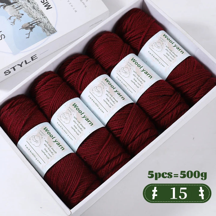 500g Gradient Color Rainbow Yarn