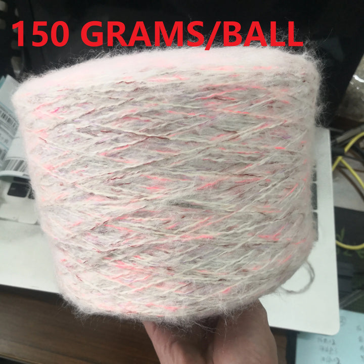 250g Ball Rainbow Faux Mohair Yarn