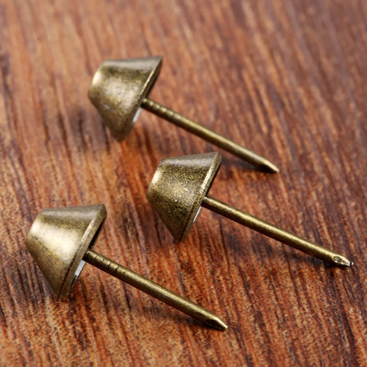 50pc Antique Bronze 11*17mm Flat Upholstery Nails