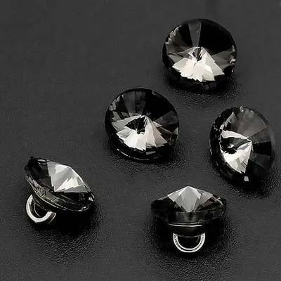 Vainoe 10mm Small Rhinestone Button - 10 PC