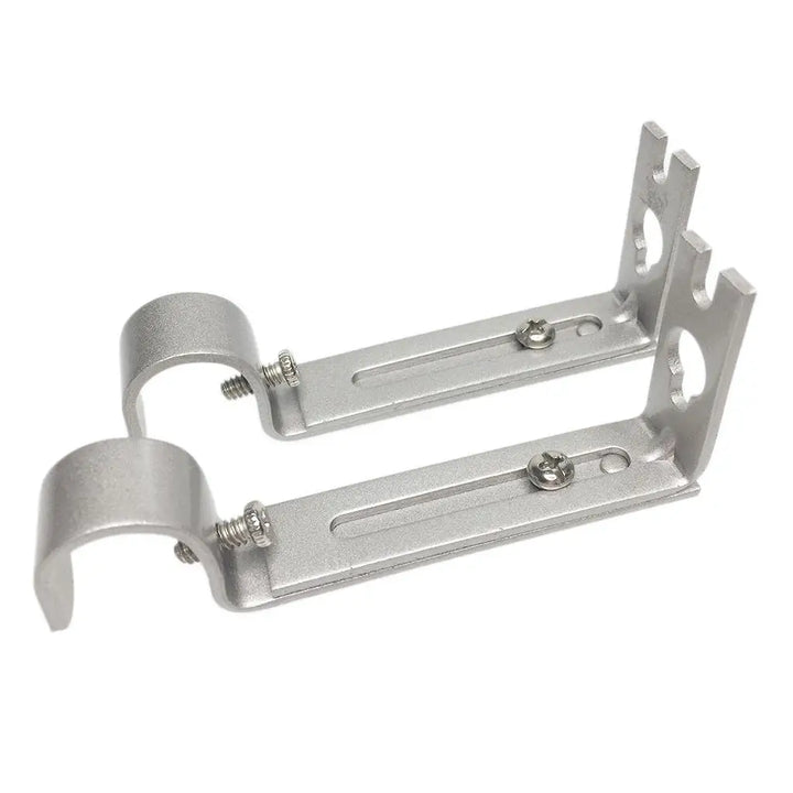 2 PC / Metal Drapery Curtain Rod Wall Bracket