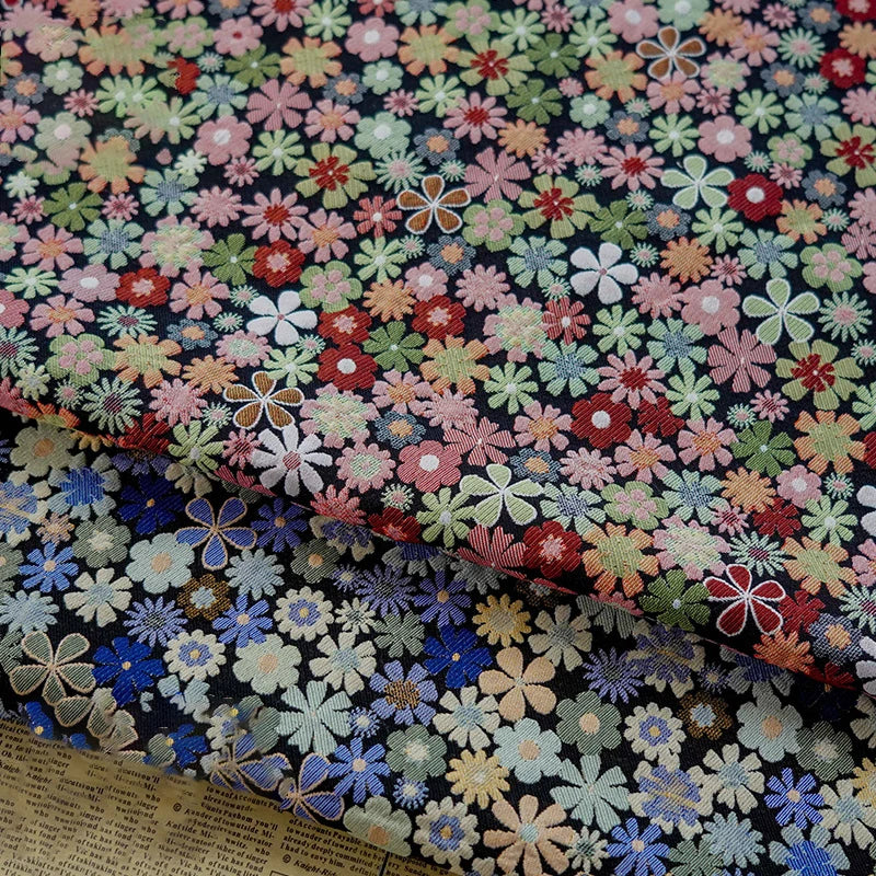 Melissimo Vintage Small Floral Yarn Dyed Jacquard Fabric
