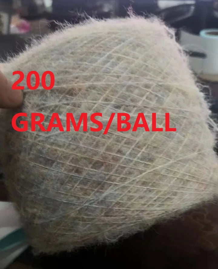 250g Ball Rainbow Faux Mohair Yarn