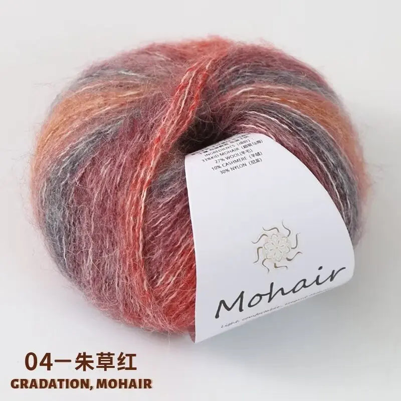 25g Gradient Mohair Soft Cotton Yarn
