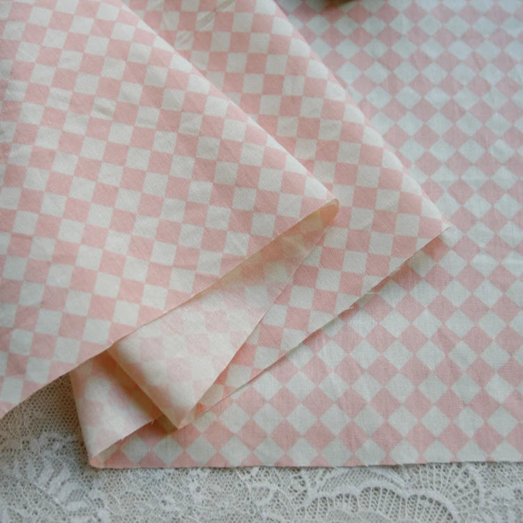 6 Colors / Saim Gingham Cotton Linen Fabric