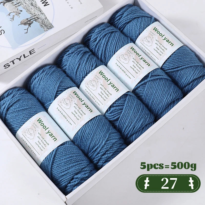 500g Gradient Color Rainbow Yarn