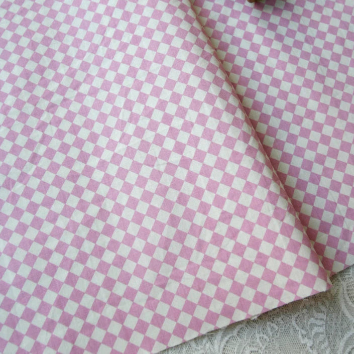 6 Colors / Saim Gingham Cotton Linen Fabric