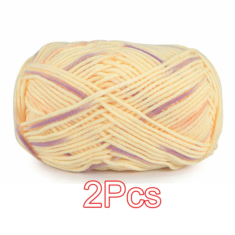 2PC / Tie-dye Crochet Yarn