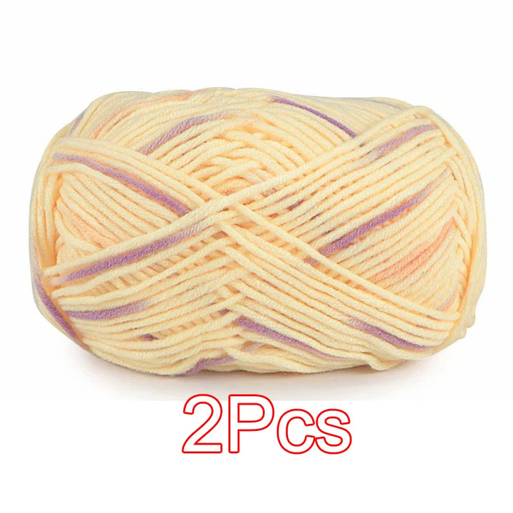 2PC / Tie-dye Crochet Yarn