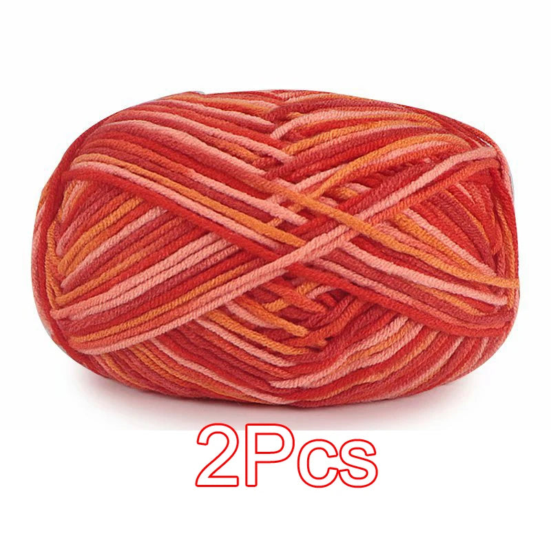 2PC / Tie-dye Crochet Yarn