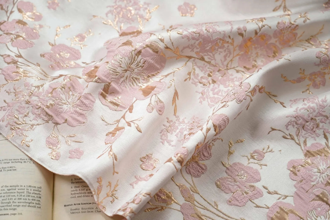 Blanca 3D Floral Jacquard Fabric