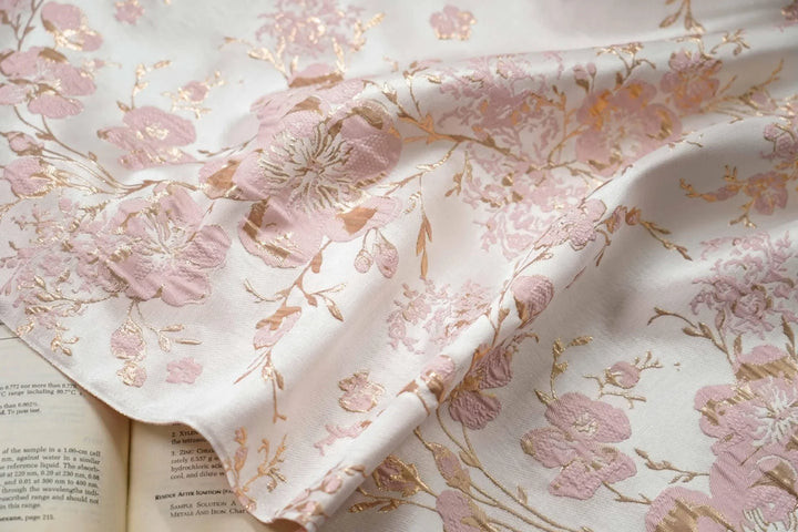 Blanca 3D Floral Jacquard Fabric