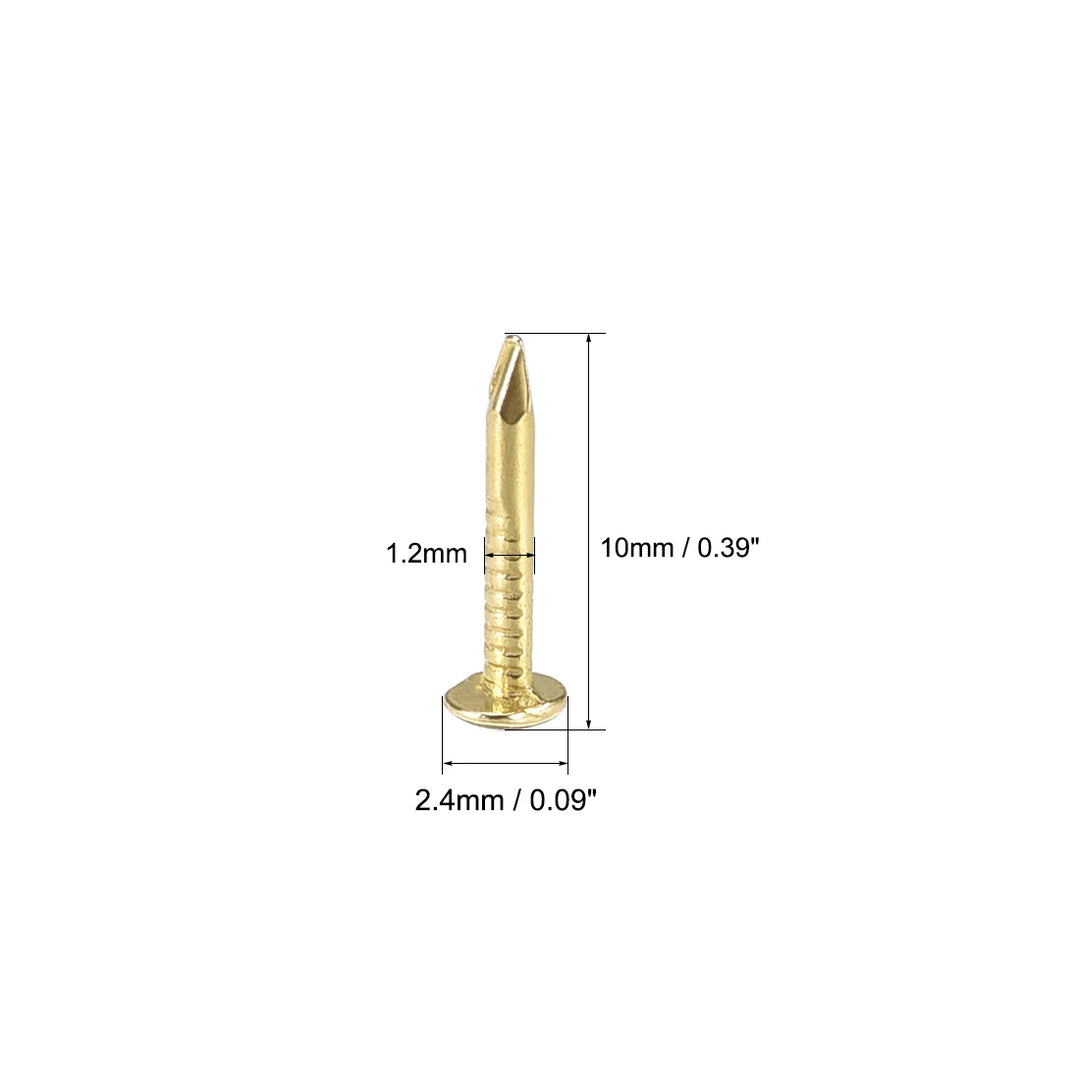 500pc Mini 1.2mm Antique Brass Steel Nails