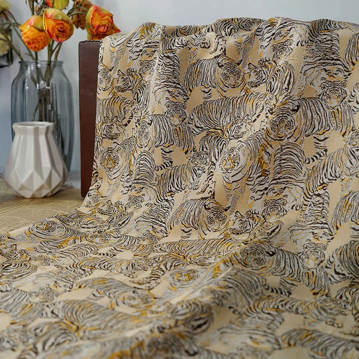 Sofiao Tiger Pattern Yarn Dyed Jacquard Fabric