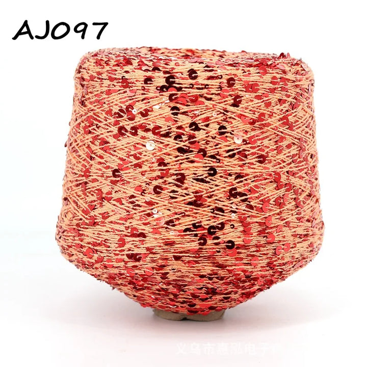 50g Metallic Sequin Yarn Sparkle Glitter