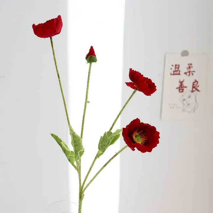 Faux Poppies Flower