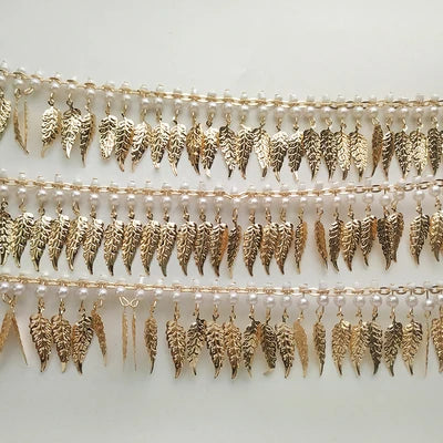 Ramses Metal Beaded Tassel Fringe Trim