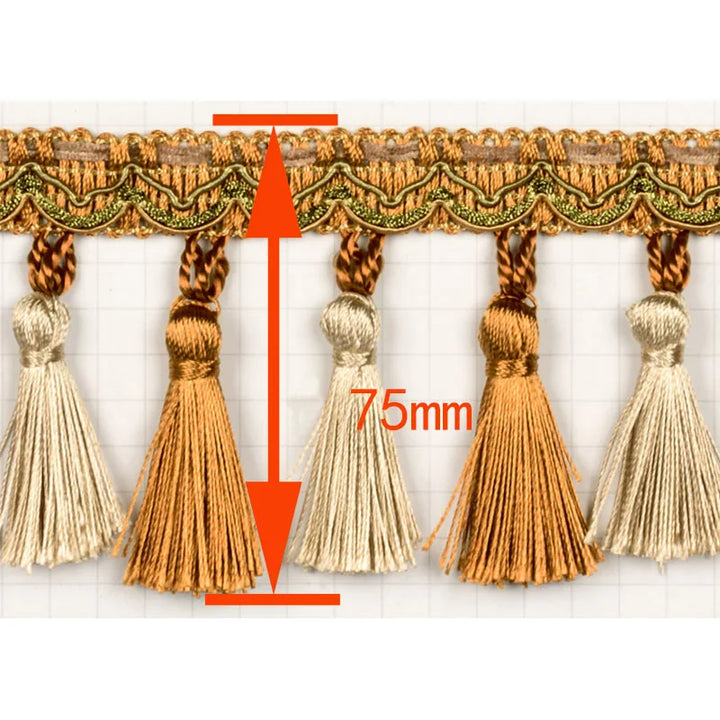 Intonio Beaded Tassel Fringe Trim