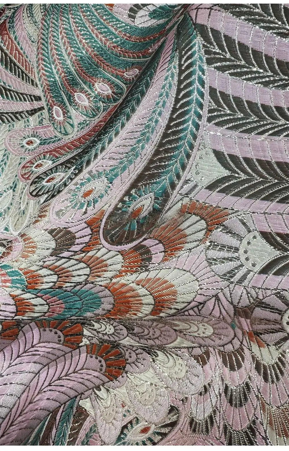 Gullier Beautiful Peacock Design Woven Jacquard Fabric
