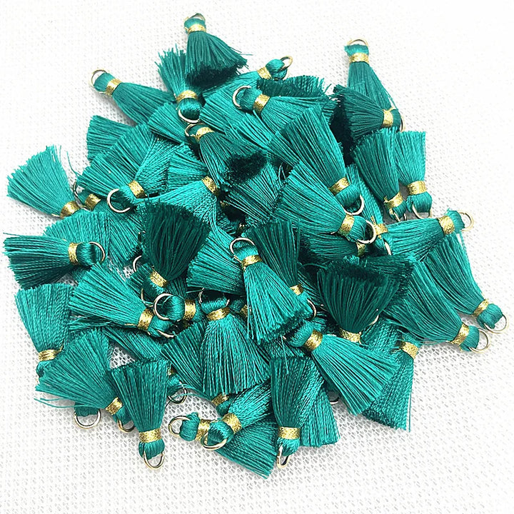 50 PC Mireau 20mm Mini Metal Hanging Ring Tassel
