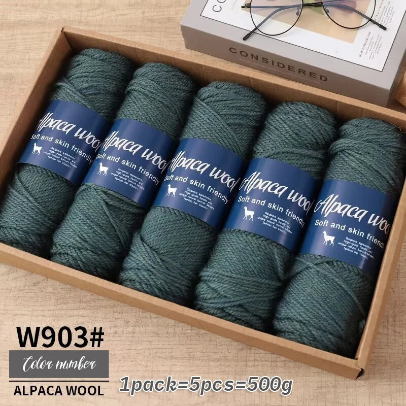 5 PC / Alpaca Wool Coarse Yarn