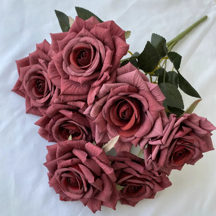 Faux Diamond Rose Flower