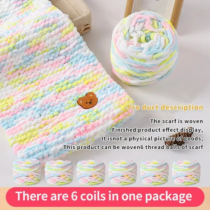 6 PC / Thread Thick Yarn Ball Set