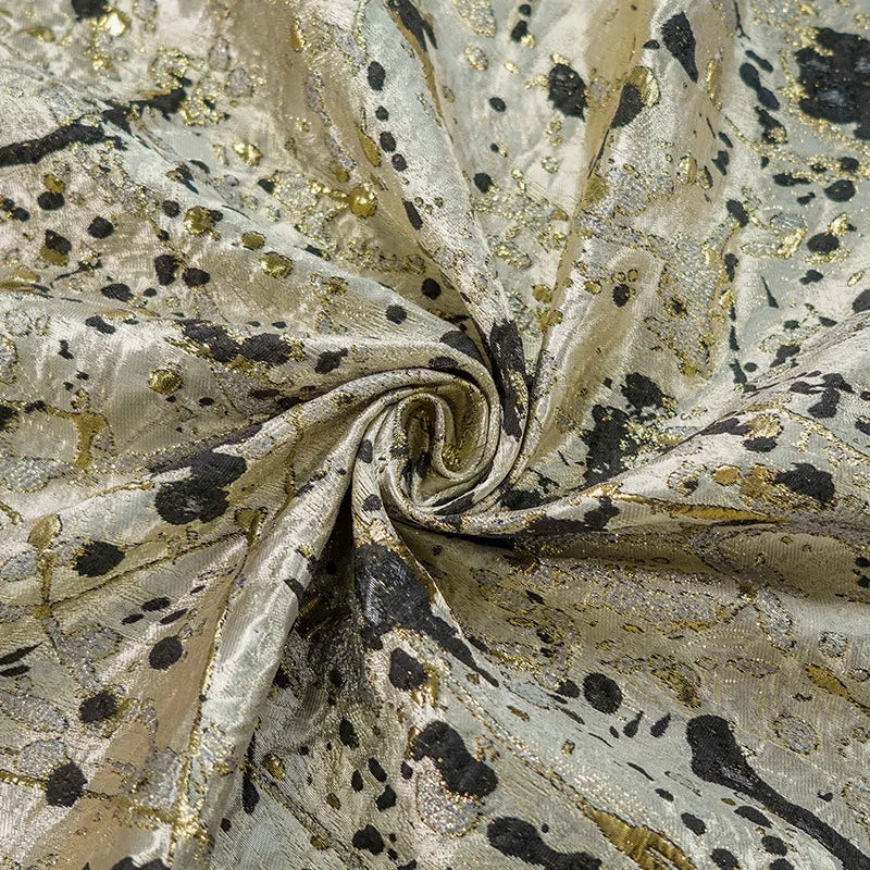 Quill Splash Ink Yarn Dyed Jacquard Fabric