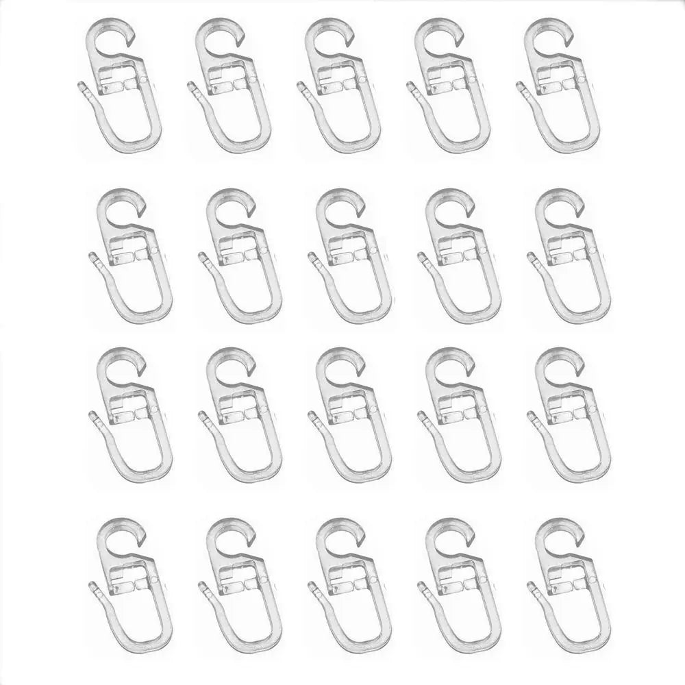 20 PC / Plastic Sliding Curtain Hooks