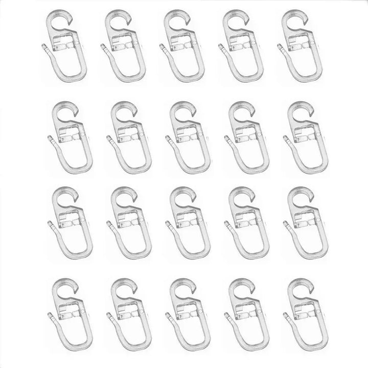 20 PC / Plastic Sliding Curtain Hooks