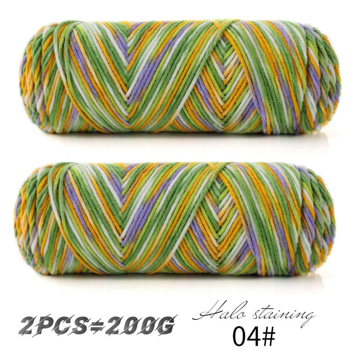 2 PC / Multicolor Acrylic Sweater Yarn