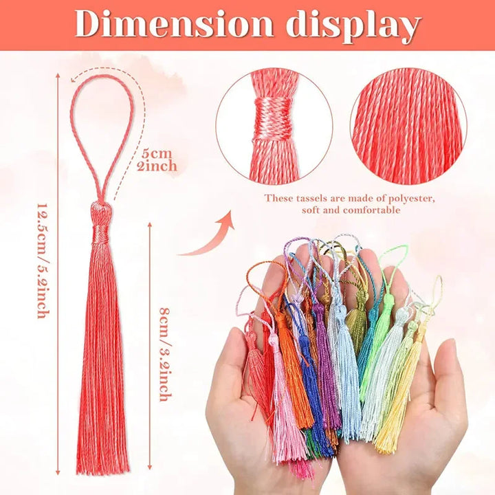 30 PC Orvani Silky Bookmark Tassels